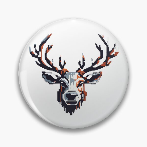 Item preview, Pixelated Reindeer - Minimalistic Winter Art. designed and sold by SandArtz.