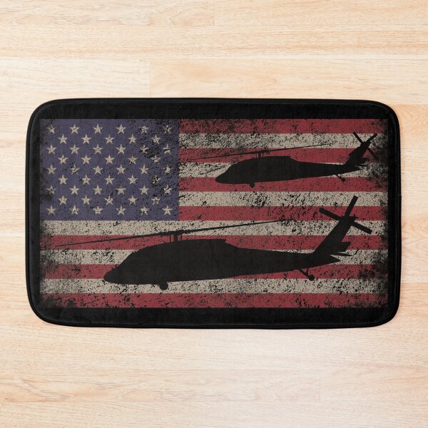 Item preview, UH-60 Black Hawk Helicopter Gift USA Vintage Patriotic  American Flag designed and sold by MilitaryMart.