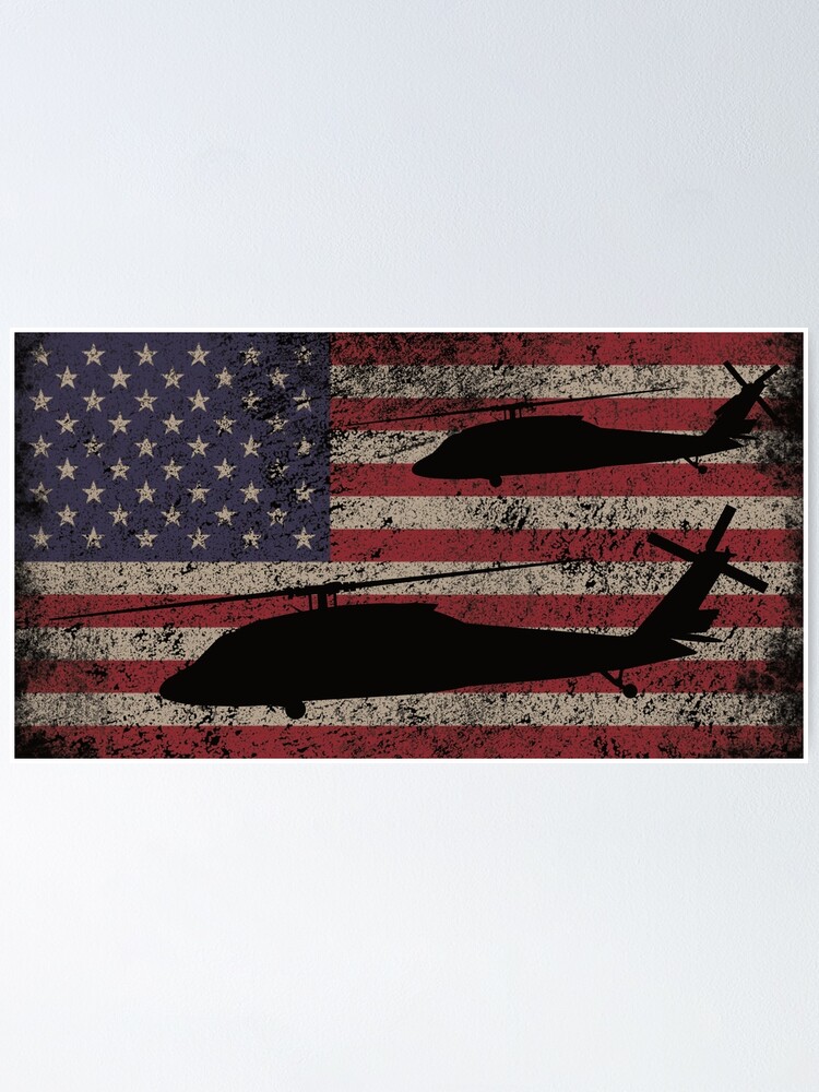 Uh-60 Black Hawk Helicopter T-Shirt Gift Usa Flag Uh-60 Black Hawk Helicopter T-Shirt Gift Usa Flag