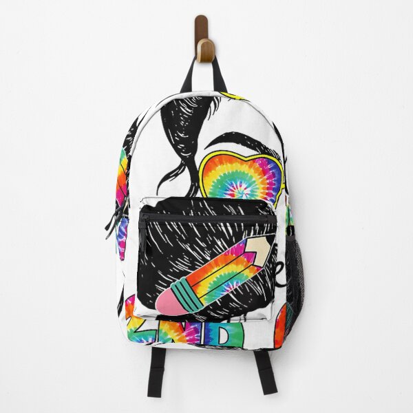 Item preview, Hello 2nd Second Grade Messy Bun Back To School Tie Dye Girl designed and sold by DaxStephenson.