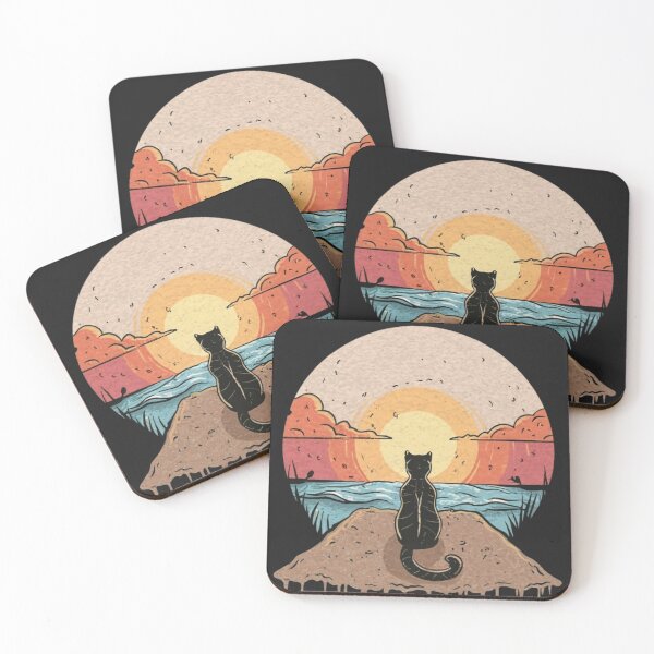 Item preview, cat and sunset. designed and sold by Hemlawit.