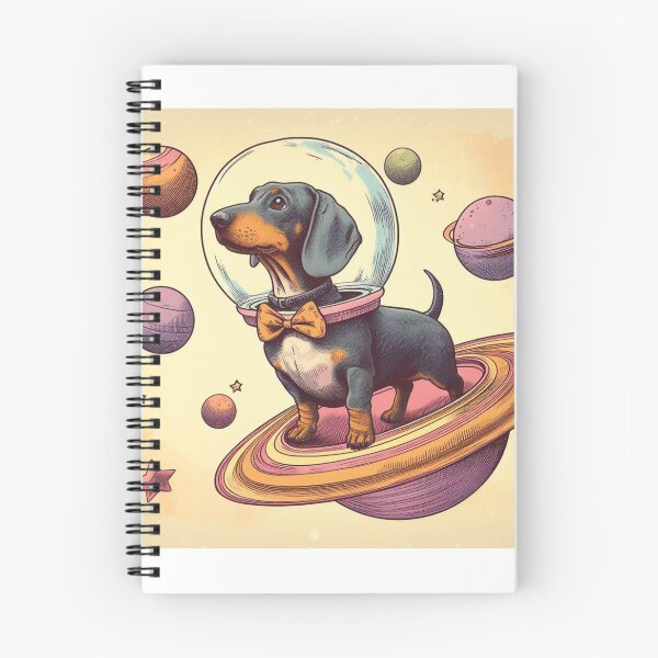 Item preview, Retro daschunds celebrating lost in space designed and sold by thebennington12.