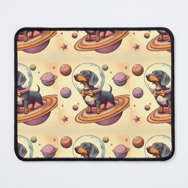 Item preview, Retro daschunds celebrating lost in space designed and sold by thebennington12.