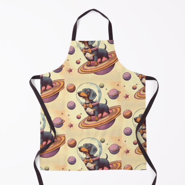 Item preview, Retro daschunds celebrating lost in space designed and sold by thebennington12.