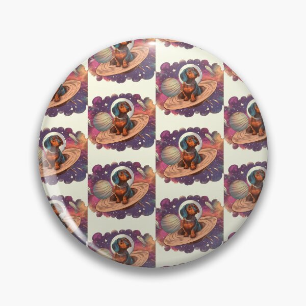 Item preview,  Retro watercolor daschunds lost in space designed and sold by thebennington12.