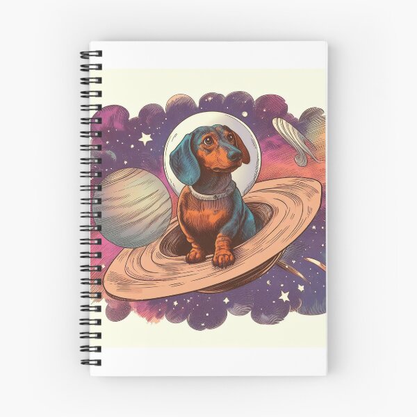 Item preview,  Retro watercolor daschunds lost in space designed and sold by thebennington12.