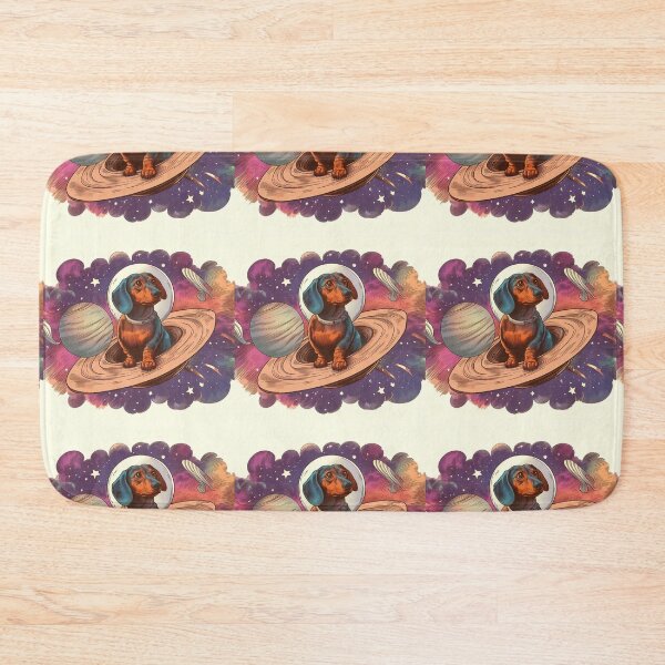 Item preview,  Retro watercolor daschunds lost in space designed and sold by thebennington12.