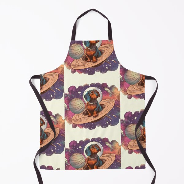 Item preview,  Retro watercolor daschunds lost in space designed and sold by thebennington12.