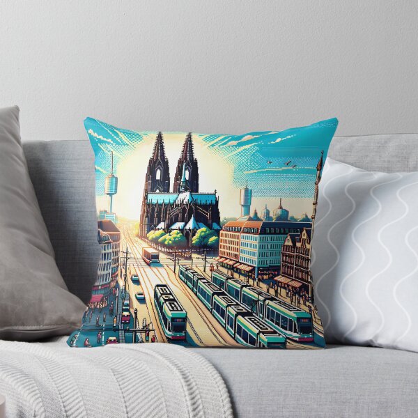 Item preview, Vibrant pixel art of Cologne landmarks designed and sold by Favorablegin.