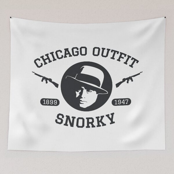 Item preview, Al Capone 'Snorky' Portrait Logo - Chicago Outfit designed and sold by Boogosh.
