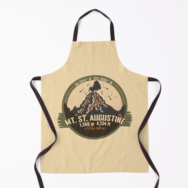 Item preview, Mount Saint Augustine Alaska Volcanoes Retro Badge Hiking Outdoor Adventure designed and sold by mountainfad.