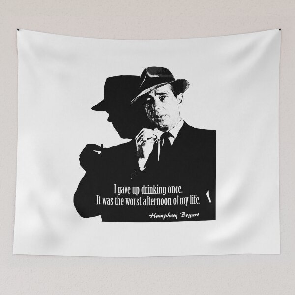 Item preview, Bogart Drinking Quote designed and sold by Hoorahville.