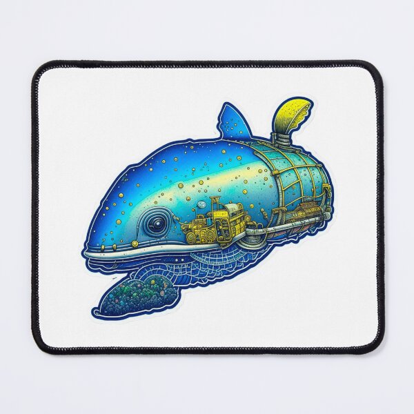 Item preview, The rococopunk bowhead whale sticker designed and sold by spoo-art.