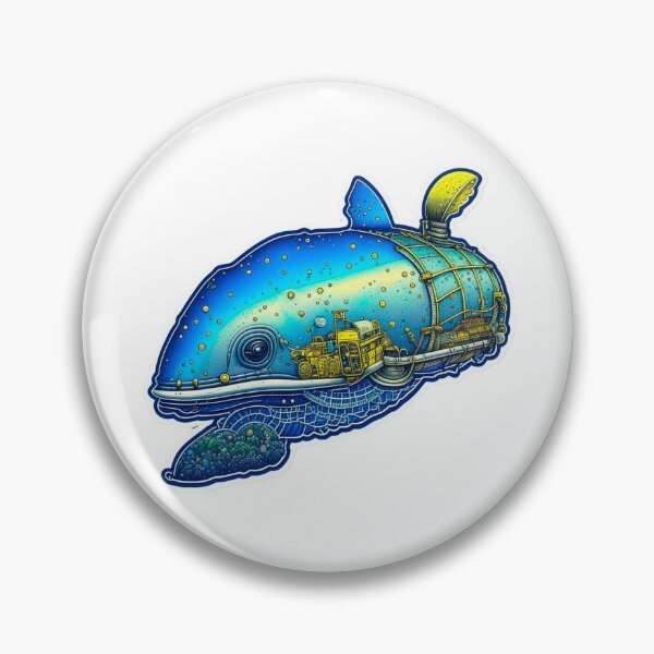 Item preview, The rococopunk bowhead whale sticker designed and sold by spoo-art.