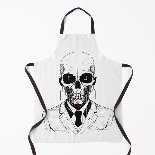 Item preview, Special agent "Skull" line art t-shirt design designed and sold by AiApparel24-art.