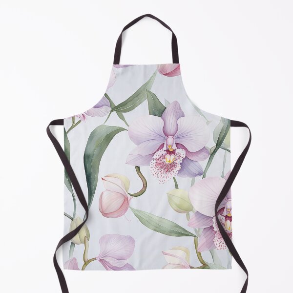 Item preview, A Seamless pattern orchid flower and white background. designed and sold by MaiKaze.