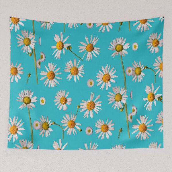 Item preview,  Daisies on a blue background designed and sold by Studio-DesignWw.