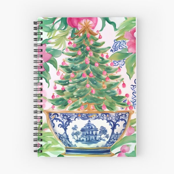Item preview, Christmas tree in chinoiserie jar designed and sold by SophieClimaArt.
