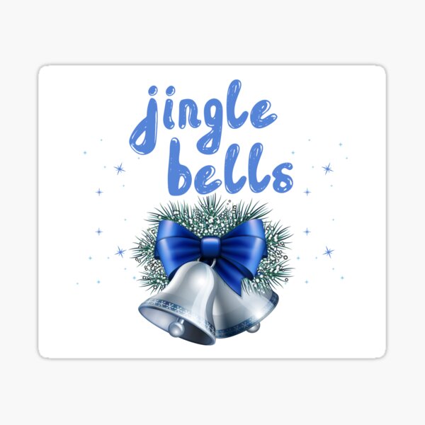 Jingle bells with red bow  Jingle bells, Christmas icons, Christmas  stickers