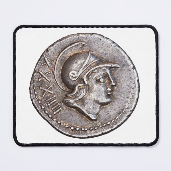 Item preview, Roma, goddess of the city, denarius portrait, 77 BC designed and sold by OptimoPrincipi Roman Coins.