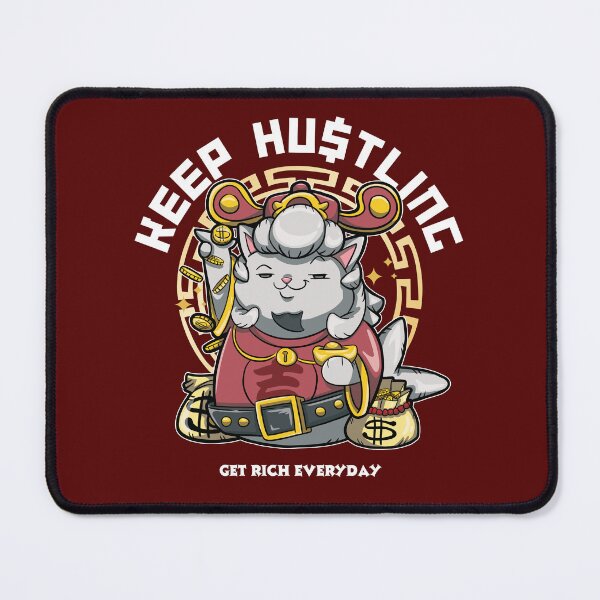 Item preview, Keep Hustling Chinese New Year Fortune God Merlion spreading wealth and Luck to get rich everyday designed and sold by The magic Yellow bus.