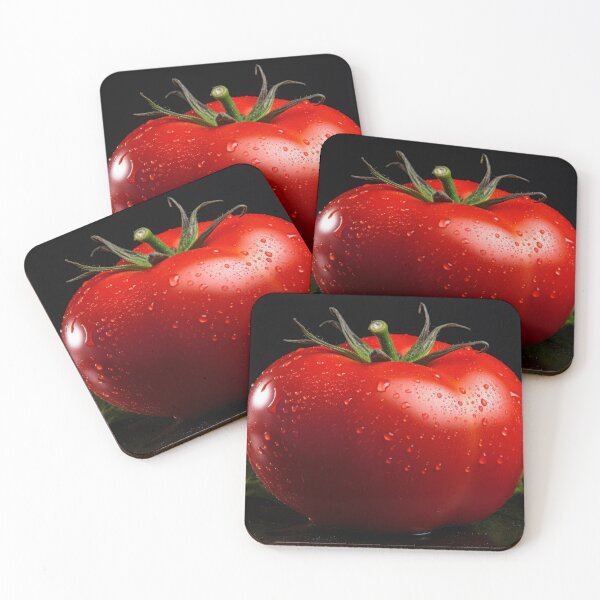 Item preview, Tomato on black background designed and sold by Alenus.
