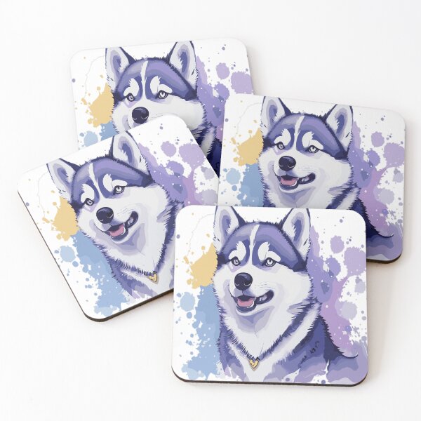 Item preview, Husky in watercolors designed and sold by LongIslandDesgn.