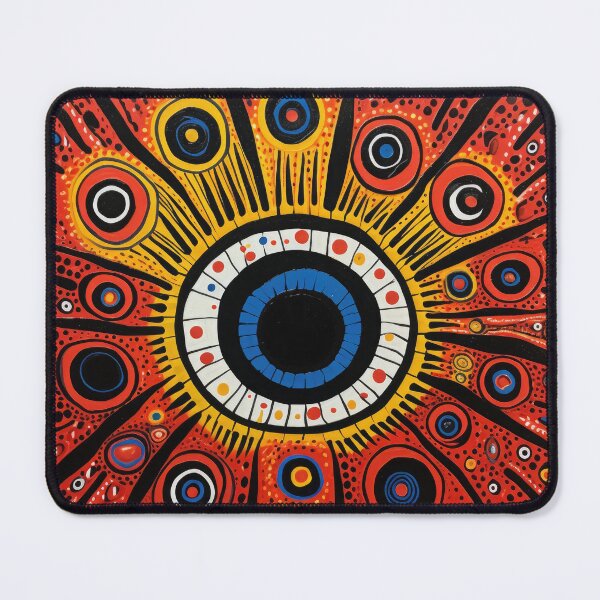 Item preview, Funky Orange Evil Eye Illustration with Bright Colors designed and sold by GulDesignCo.