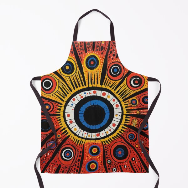 Item preview, Funky Orange Evil Eye Illustration with Bright Colors designed and sold by GulDesignCo.
