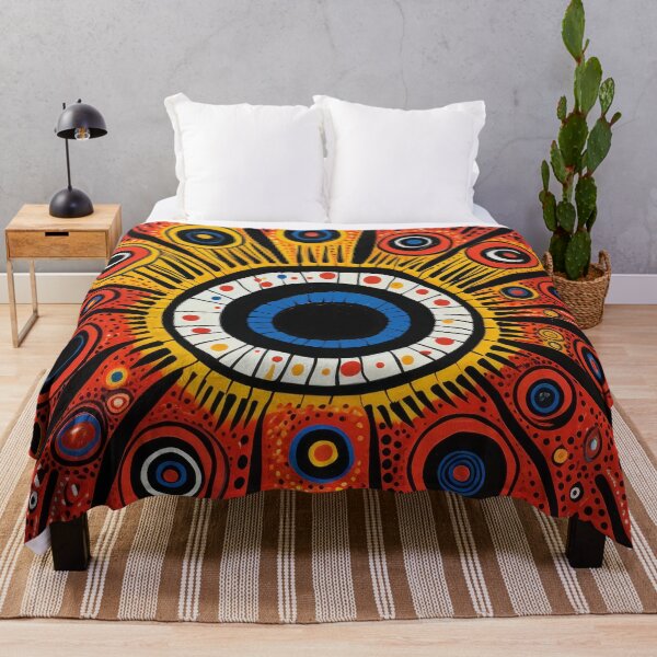Item preview, Funky Orange Evil Eye Illustration with Bright Colors designed and sold by GulDesignCo.