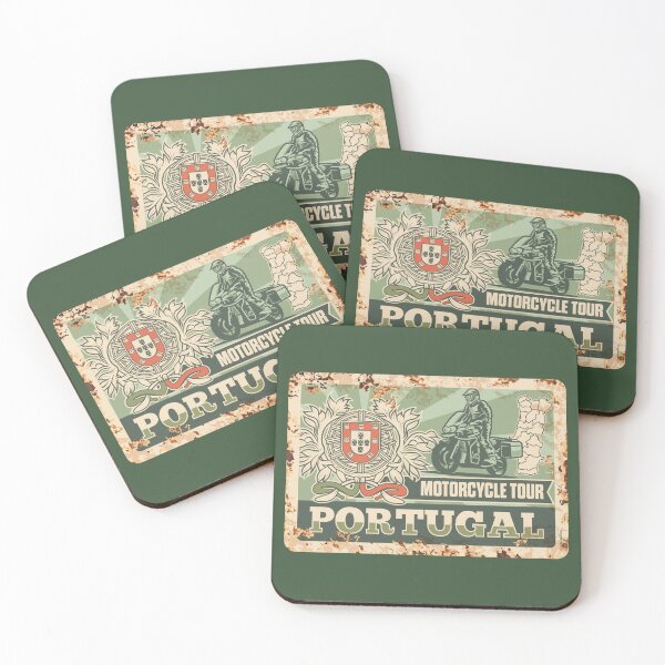 Item preview, Portugal Motorcycle Tour Portuguese Motorcycle Sticker T-Shirt 01 designed and sold by OuterShellUK.