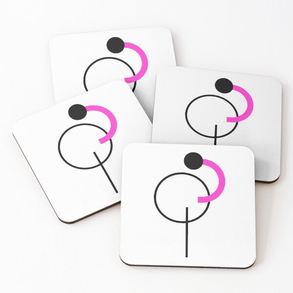 Item preview, Abstract flamingo with pink pop colour designed and sold by JHDIGITAL.