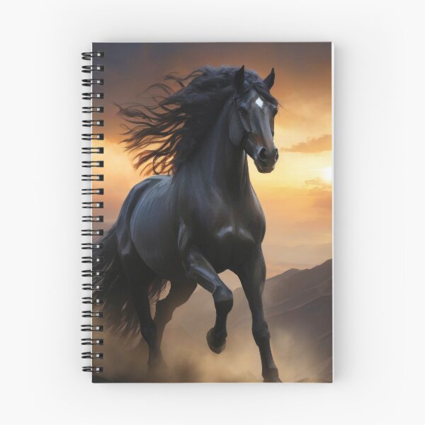 Item preview, Picture of a black horse in the desert designed and sold by Damian Sobczyk.