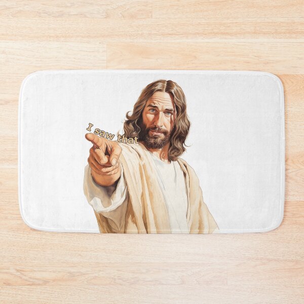 Item preview, I saw that Jesus meme designed and sold by pawmad.