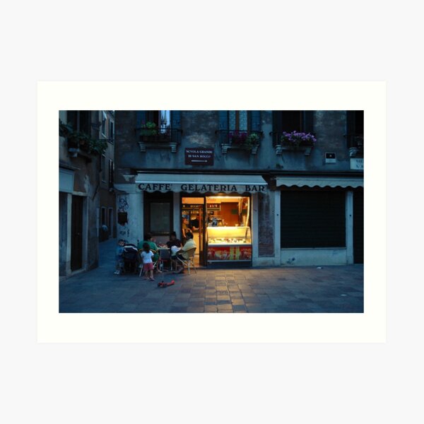 Caffe Gelateria Bar Art Print