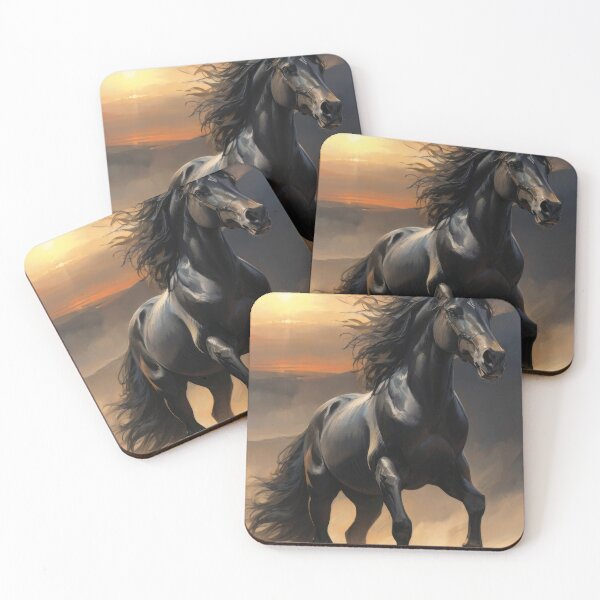 Item preview, Picture of a black horse in the desert designed and sold by Damian Sobczyk.