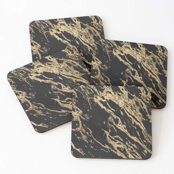 Item preview, Golden Enamel Black Marbled designed and sold by Hawa Shama.