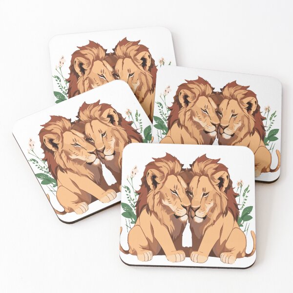 Item preview, Hugging Lions designed and sold by LongIslandDesgn.