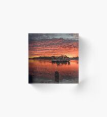 Ferry Sunrise Acrylic Block