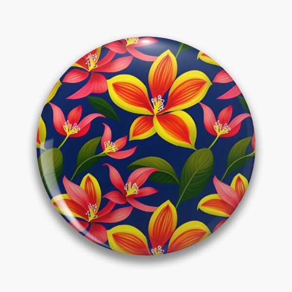 Item preview, Colorful Tropical Flowers Pattern designed and sold by Vorterix.