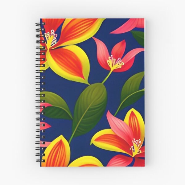 Item preview, Colorful Tropical Flowers Pattern designed and sold by Vorterix.