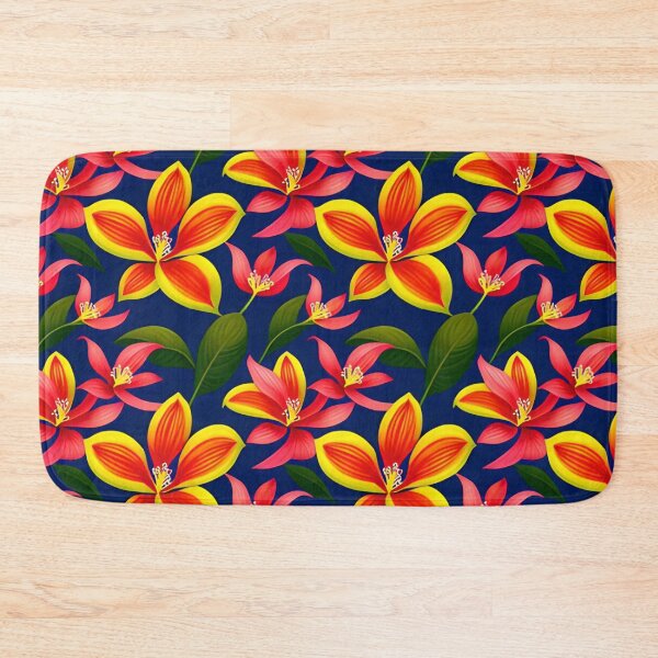 Item preview, Colorful Tropical Flowers Pattern designed and sold by Vorterix.