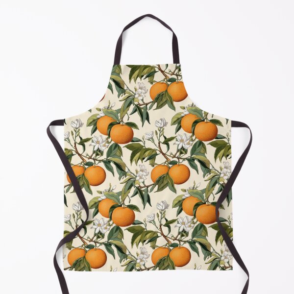 Item preview, Vintage Botanical Illustration of Tangerine (Citrus reticulata), Seamless Pattern Design designed and sold by ShobulousStudio.