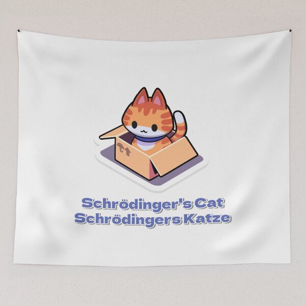 Item preview, schrodingers cat, Schrödingers Katze designed and sold by zzzozzo.