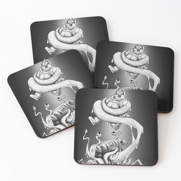 Item preview, Mimic snatches a hefty Adventurer for a meal designed and sold by Rene Trujillo Illustrations.