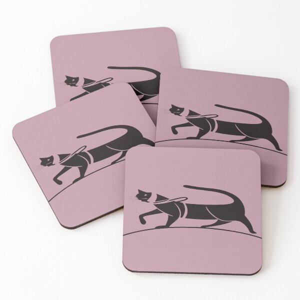 Item preview, Black cat walking on the wall designed and sold by Studio-DesignWw.