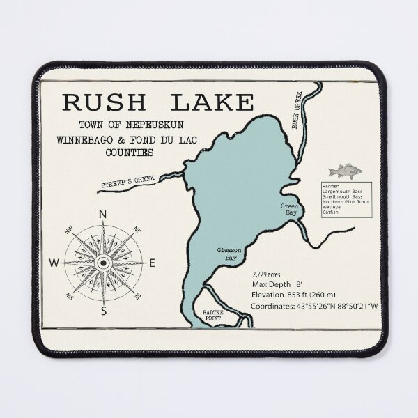Item preview, Rush Lake WI Fond Du Lac County  designed and sold by Jean Plout.