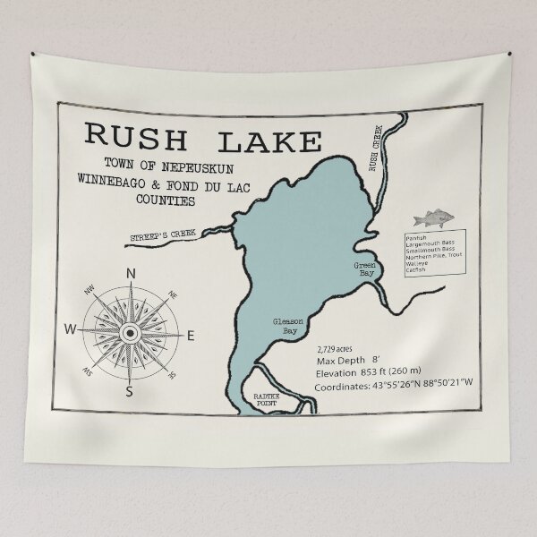 Item preview, Rush Lake WI Fond Du Lac County  designed and sold by Jean Plout.