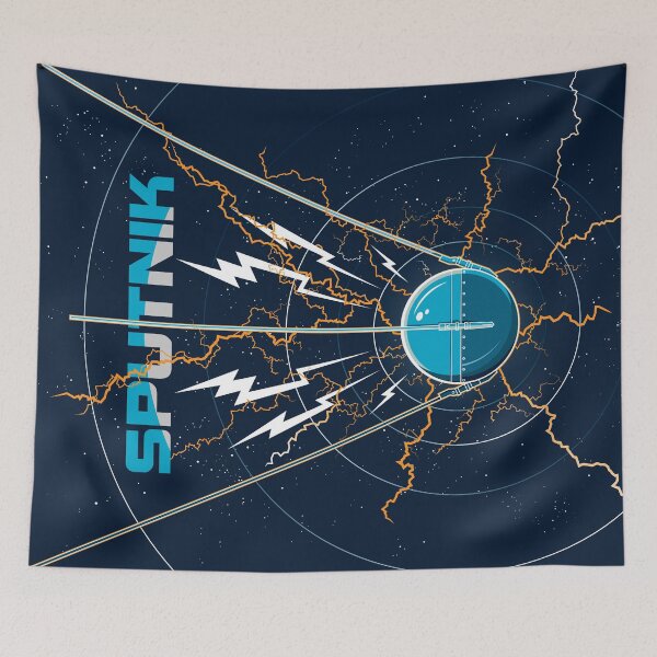 Aperçu de l'œuvre Sputnik 1 Satellite (Pop) créée et vendue par BGALAXY.