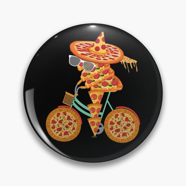 Item preview, The Pizza Cycle (in black) | 'The Pizzycle' | Funny Pizza  designed and sold by CosmicStory.